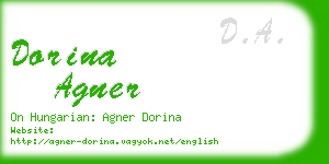 dorina agner business card